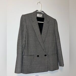 JH Collectibles Women’s Vintage Black and White Houndstooth Blazer Jacket